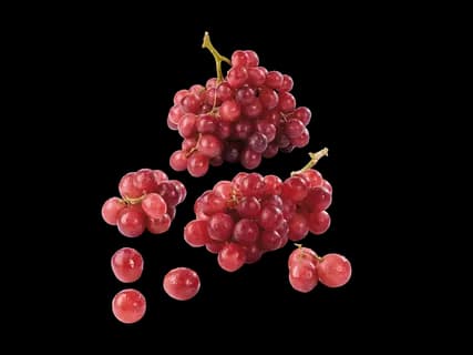 Rote Trauben kernlos