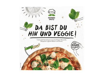 GUSTAVO GUSTO Pizza Spinaci e Ricotta