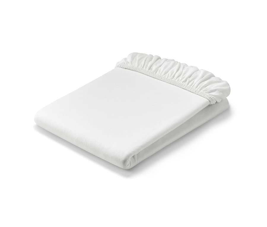 Jersey-Fixleintuch, Normalgrösse, offwhite